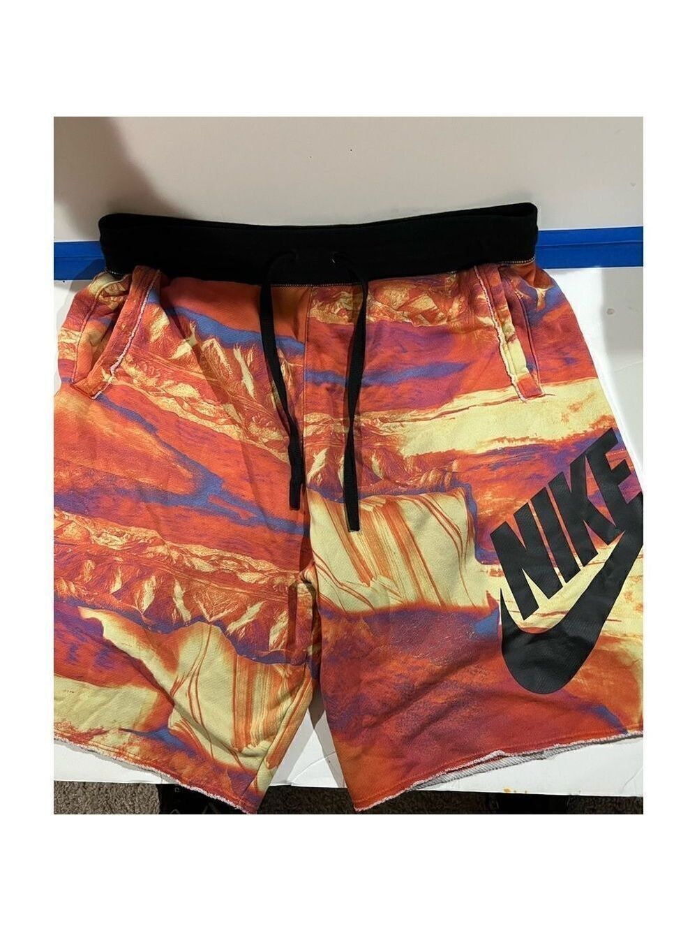 Nike Swoosh Organic Distortion Alumni Sweat Shorts (CW4805-100)